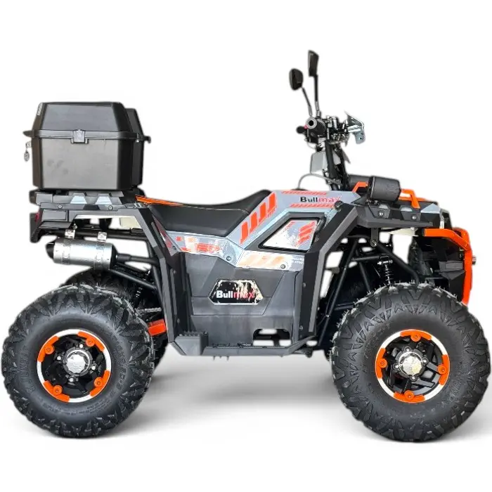 Двуместно бензиново ATV Bullmax 150cc ZIGO PRO 2026г, Сиво с оранжево, 7500rpm, 8" гуми, Теглич, Всички екстри, Подаръци - 2851