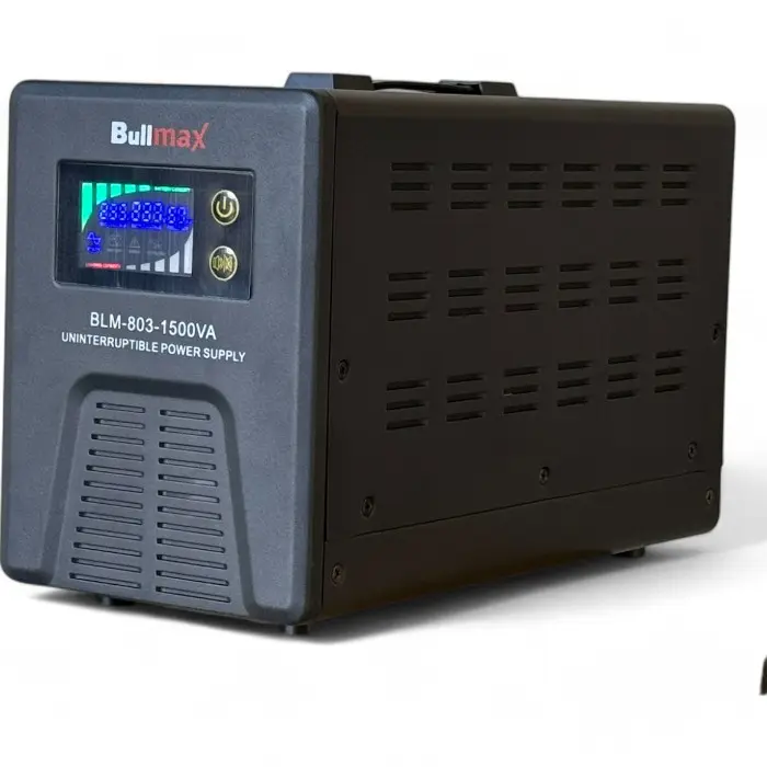 Инверторен UPS Bullmax, чиста синусоида, 1500VA / 900W, LED дисплей, стенен - 1547