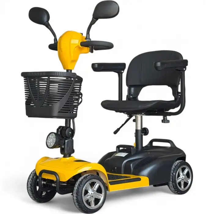 Електрическа четириколка BullMax N1, 350W, Сгъваема, Преносима Батерия, Темпомат, 24V, Неоново Зелена - 2016