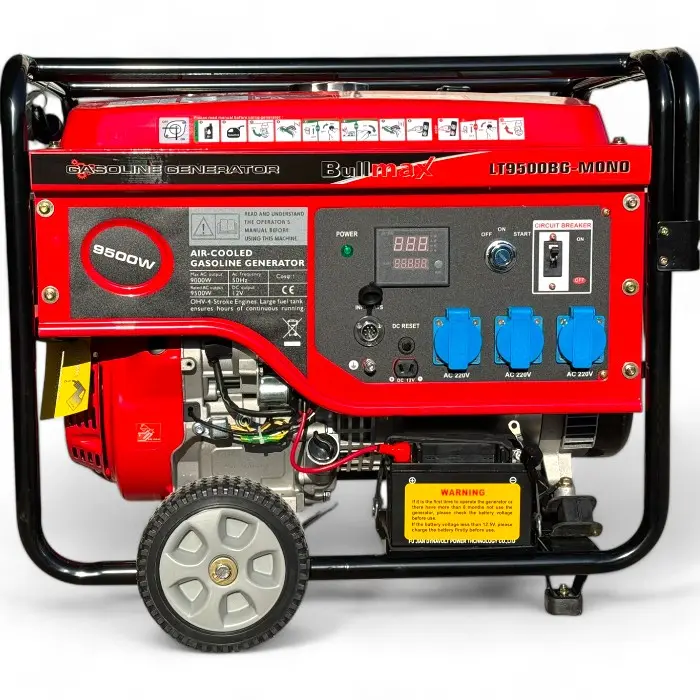 Генератор за ток Bullmax 9.0KW, Монофазен, AVR, VTR 800, 18HP - 1520