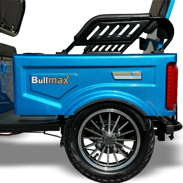Електрическа триколка Bullmax A10 Cargo, 1500W, 48V/20Ah, За двама, Товарно Отделение, Синя Перла - 389