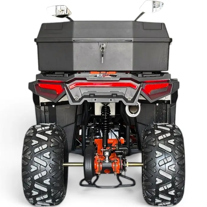 Двуместно бензиново ATV Bullmax 150cc ZIGO PRO 2026г, Сиво с оранжево, 7500rpm, 8" гуми, Теглич, Всички екстри, Подаръци - 2853