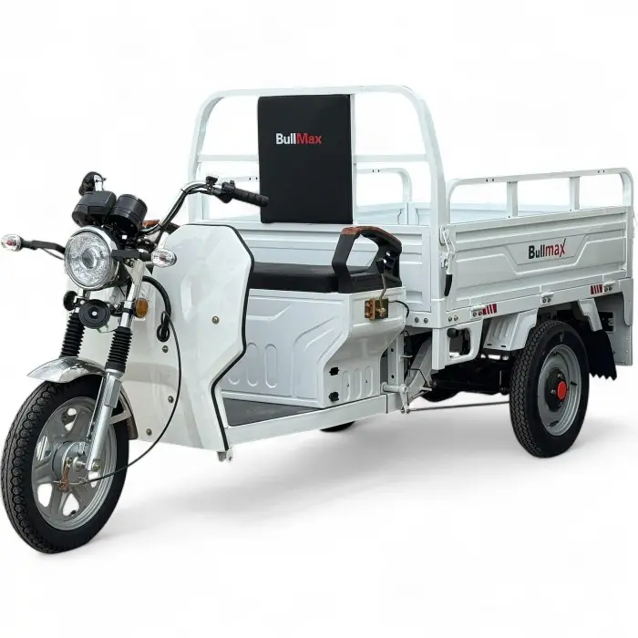 Селскостопанска Електрическа триколка BullMax Фермерска S-800, 2000W, 48V/45Ah, 600кг товар, Бяла - 2269