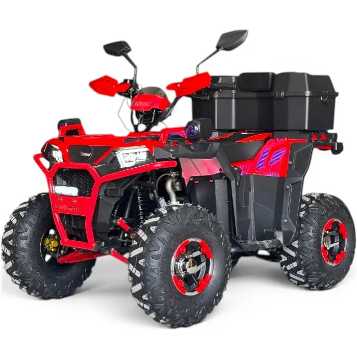 Двуместно бензиново ATV Bullmax 150cc ZIGO PRO 2026г, Червено, 7500rpm, 8" гуми, Теглич, Всички екстри, Подаръци - 2840