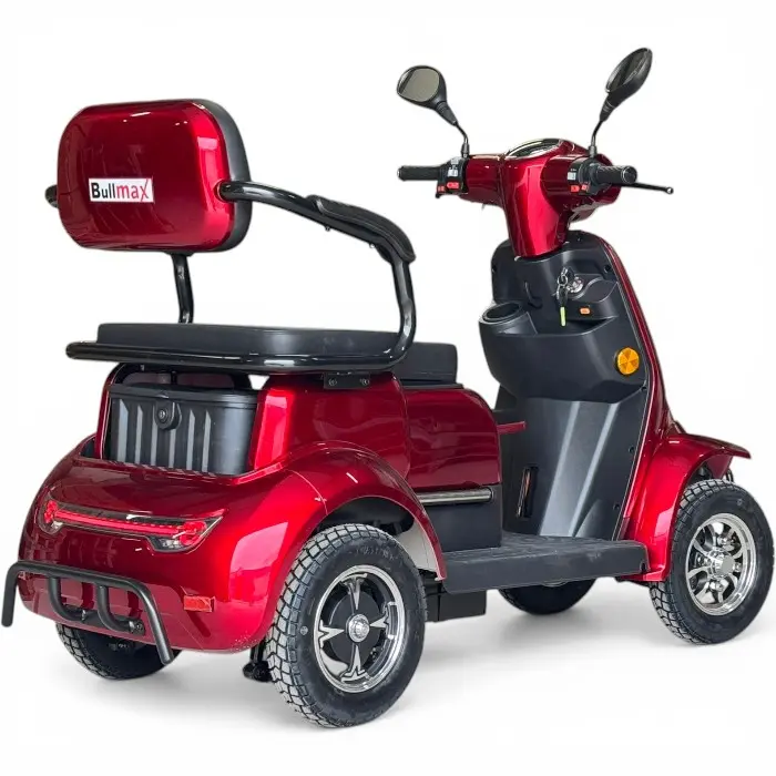 Триместна електрическа четириколка за възрастни и трудноподвижни 2000W, 60V, 20Ah, LED, 5 батерии - 2739