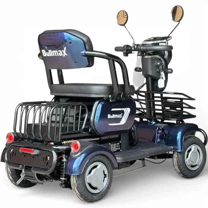 Триместна електрическа четириколка Bullmax C4, 1500W, 48V/20Ah, Маневрена, магнитна спирачка, Хамелеон - 2595