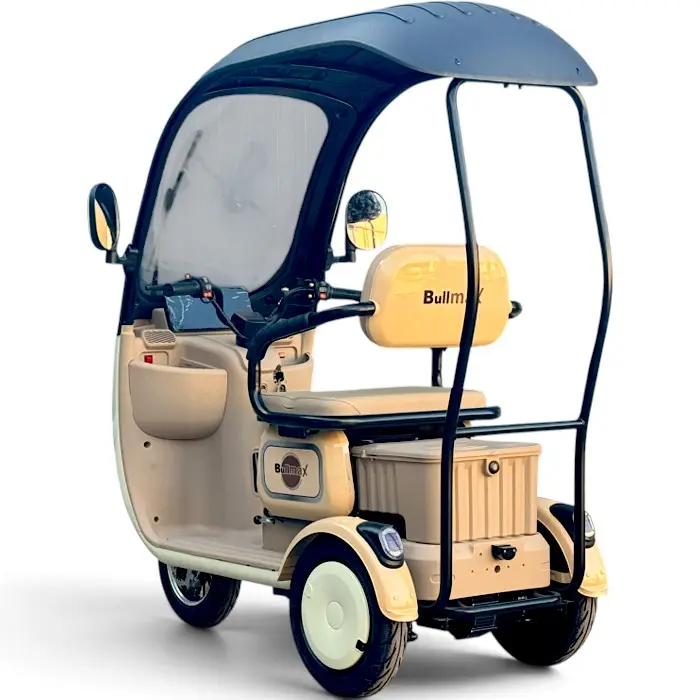 Триместна електрическа триколка с покрив и предно стъкло Bullmax C5, 2000W, 60V/20Аh - 3102