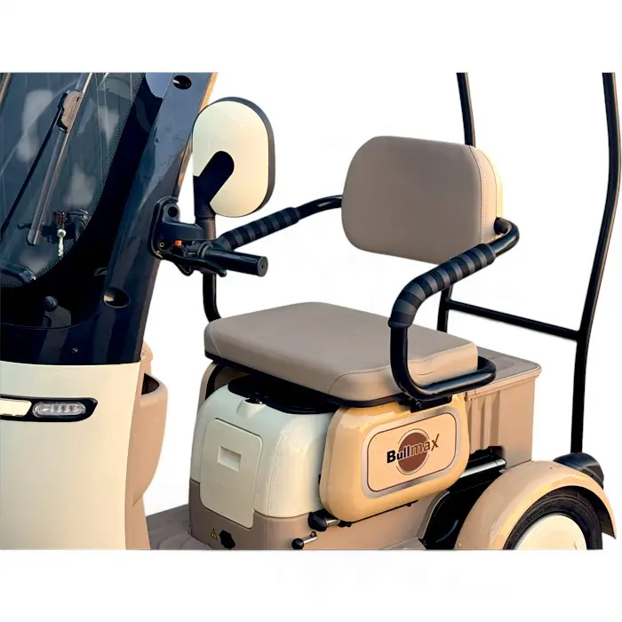Триместна електрическа триколка с покрив и предно стъкло Bullmax C5, 2000W, 60V/20Аh - 3103