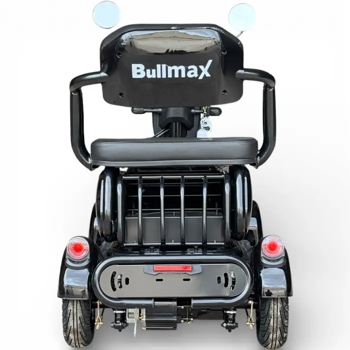 Триместна електрическа четириколка Bullmax C4, 1500W, 48V/20Ah, Маневрена, магнитна спирачка, черна - 2584