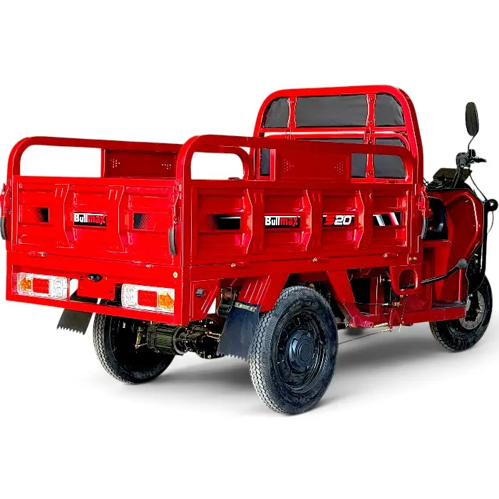 Двуместна електрическа товарна карго триколка, 4000W, 600кг, голяма платформа, 80км пробег, за ферми, стопанства и хотели - 2935