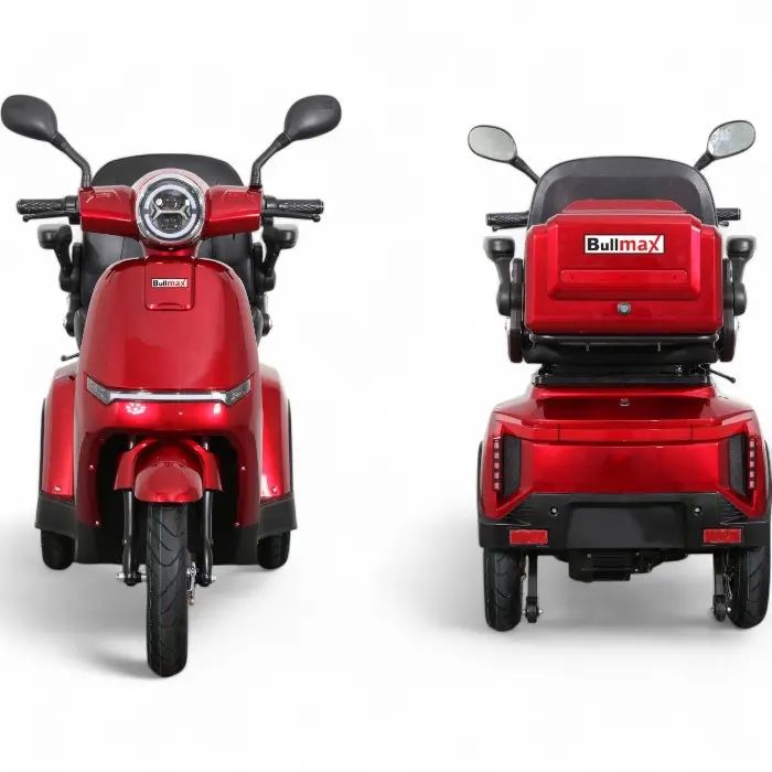 Електрическа триколка Bullmax R1 Robot, 1500W, 60V/20Ah, CE Сертификат, 25км/ч, червена - 2349