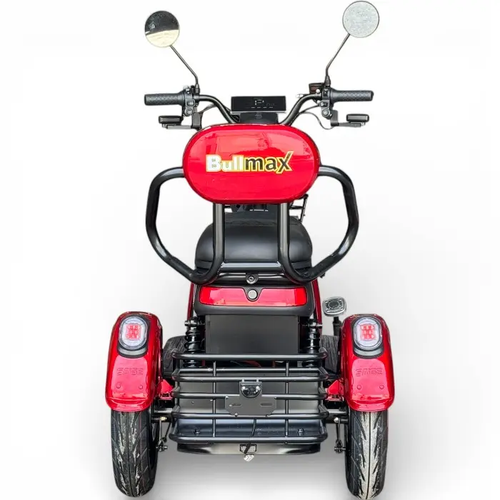 Двуместна електрическа триколка Bullmax Pudding Grand, 2000W, 60V, 20Ah, 5 батерии, 60км преход - 2669