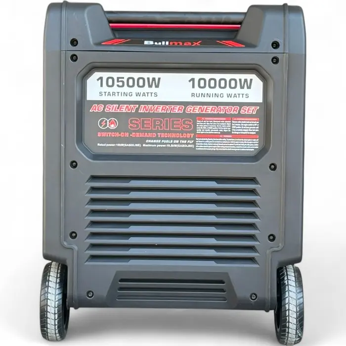 Комбиниран обезшумен инверторен генератор за ток Bullmax 10500i, 10kW, ATS табло, Дистанционно, Преносим, Чиста Синусоида - 2102