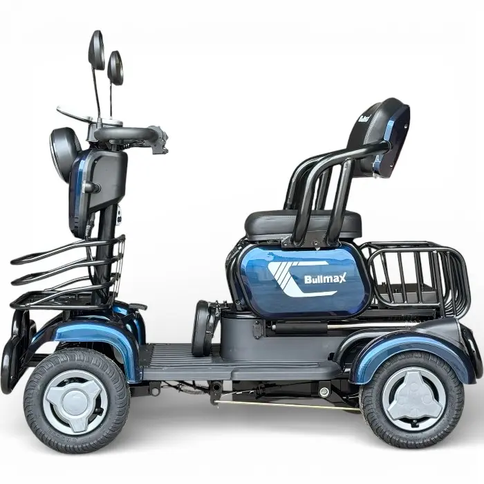 Триместна електрическа четириколка Bullmax C4, 1500W, 48V/20Ah, Маневрена, магнитна спирачка, Хамелеон - 2597