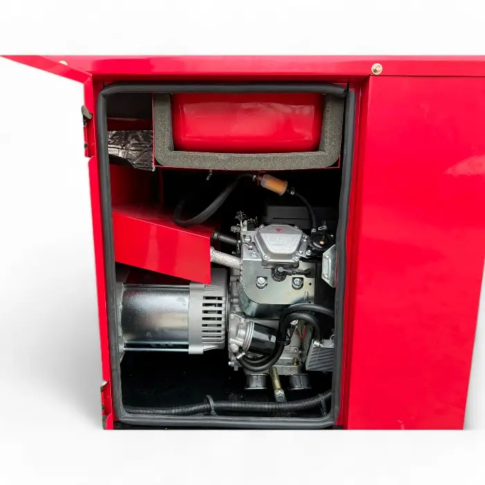 Обезшумен Бензинов Генератор за ток Bullmax 12.5KW, Монофазен, AVR, 15kVa, Подвижен, Водоустойчив - 1499