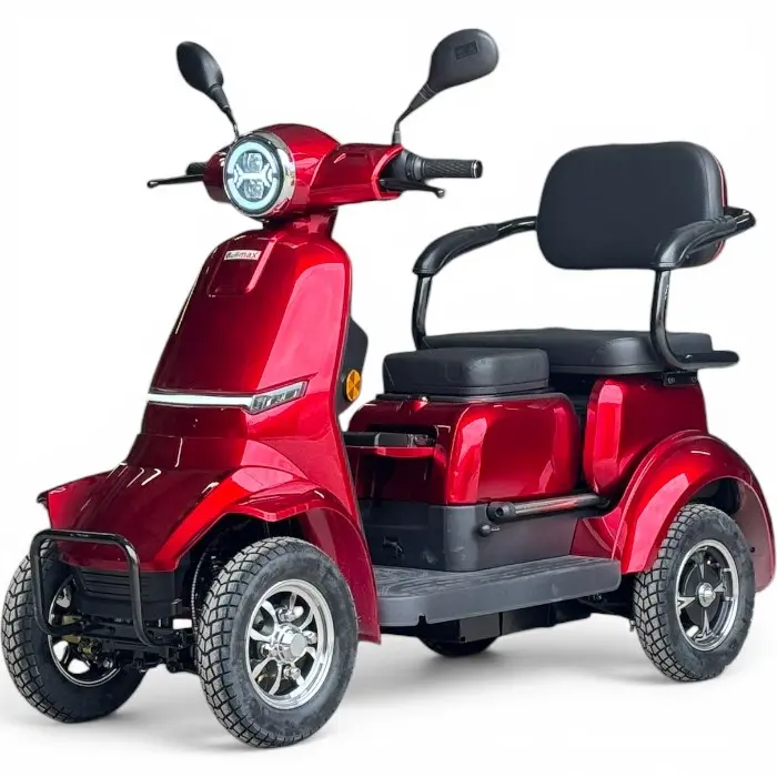 Триместна електрическа четириколка за възрастни и трудноподвижни 2000W, 60V, 20Ah, LED, 5 батерии - 2743