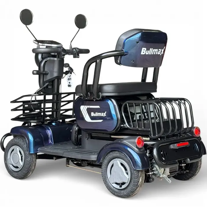 Триместна електрическа четириколка Bullmax C4, 1500W, 48V/20Ah, Маневрена, магнитна спирачка, Хамелеон - 2599