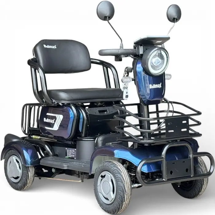 Триместна електрическа четириколка Bullmax C4, 1500W, 48V/20Ah, Маневрена, магнитна спирачка, Хамелеон - 2601