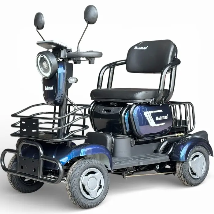 Триместна електрическа четириколка Bullmax C4, 1500W, 48V/20Ah, Маневрена, магнитна спирачка, Хамелеон - 2602