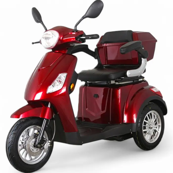 Електрическа триколка Bullmax В1, 1500W, 60V/20Ah, Задно задвижване, Червена - 1924