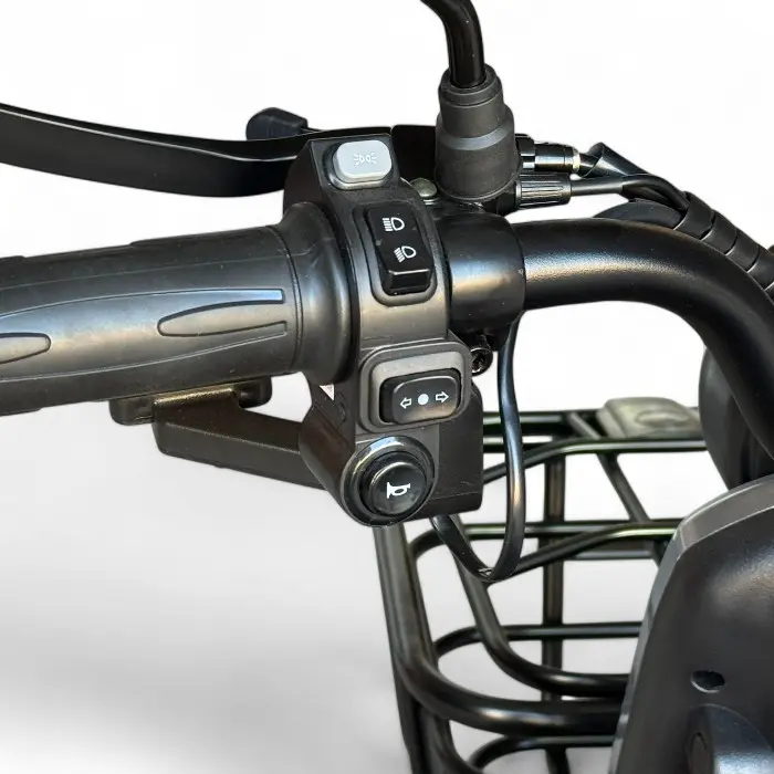 Двуместна електрическа триколка Bullmax A10 Premium, 2800W, 5 батерии, 350кг товароносимост, СЕ сертификат, синя - 2417