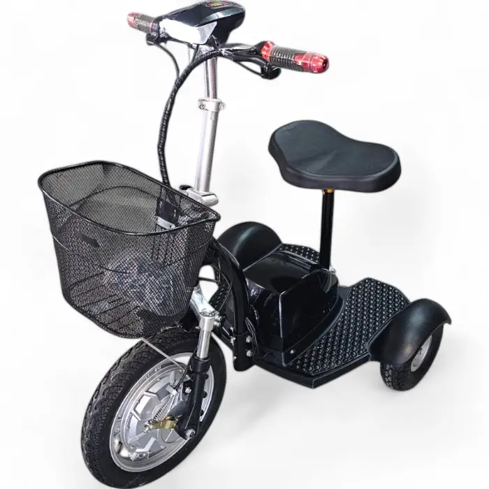 Електрическа триколка Bullmax A2 Premium 750W 48V / 12Ah, предно предаване, 160кг товароносимост, дисплей, сгъваем волан - 1644