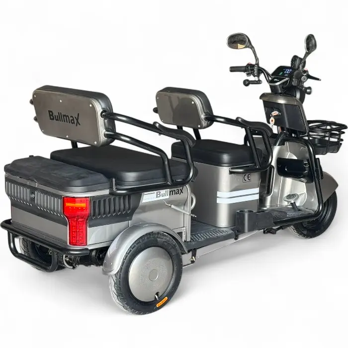 Електрическа триколка Bullmax B10, 2000W, 60V/38Ah, За Трима, Голямо товарно отделение - 2250