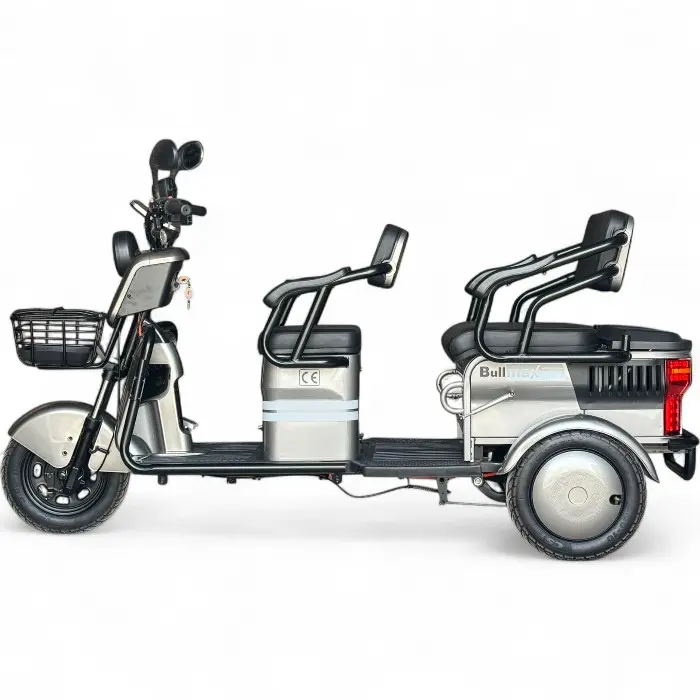 Електрическа триколка Bullmax B10, 2000W, 60V/38Ah, За Трима, Голямо товарно отделение - 2255