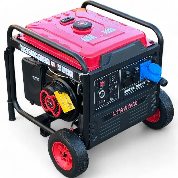Инверторен Бензинов Агрегат за Ток Bullmax 8500I, Монофазен, Евробукса, 16А, 32А, 60hz, 4 тактов, надежден - 1450