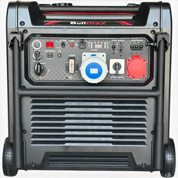 Бензинов инверторен генератор за ток Bullmax 16000i, Преносим, 16KW, Чиста Синусоида, 4-тактов, три вида запалване, монофазен и трифазен ток - 2809