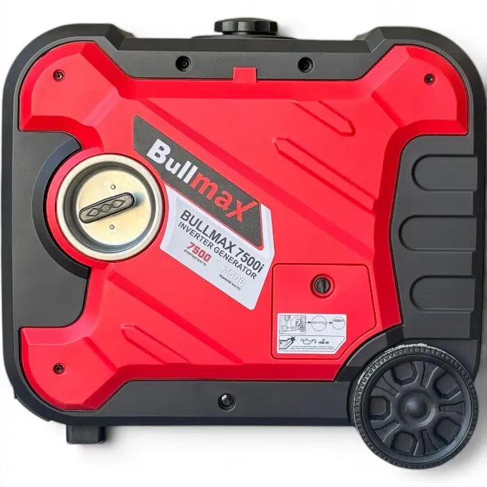 Инверторен генератор за ток Bullmax 7500i, 7.5KW, Подсилена букса 32А,4-тактов, преносим - 2776