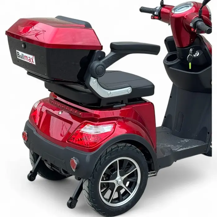 Електрическа триколка Bullmax R1, 1500W, 60V/20Ah, CE Сертификат, 25км/ч, червена - 2303