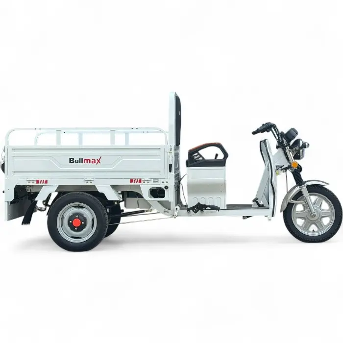 Селскостопанска Електрическа триколка BullMax Фермерска S-800, 2000W, 48V/45Ah, 600кг товар, Бяла - 2272