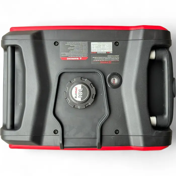 Обезшумен Инверторен генератор за ток Bullmax 6500i LPG, 6.5KW, Бензин, Газ, Дистанционно управление, ел. старт, червен, преносим, две гнезда, чиста синусоида - 2082