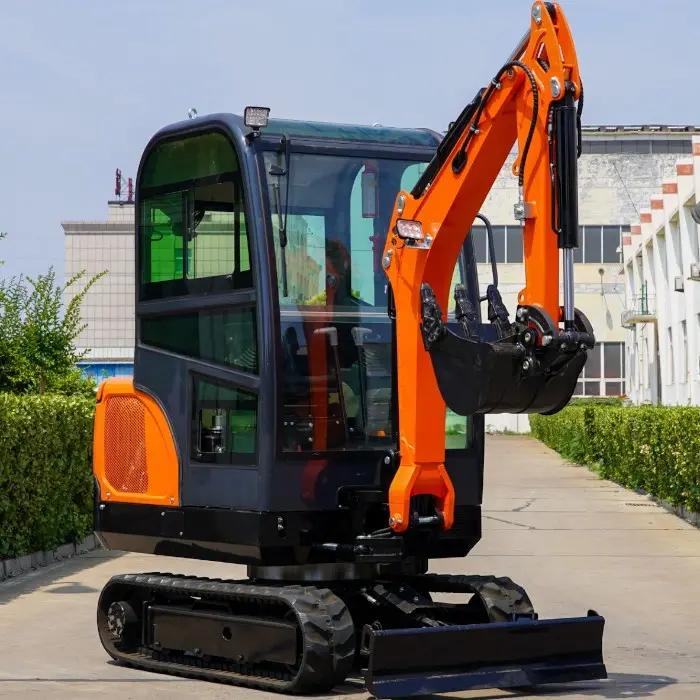 2.5-тонен мини багер Laidong – висока мощност, прецизност и разширен работен диапазон, кабина, чупеща стрела - 2554