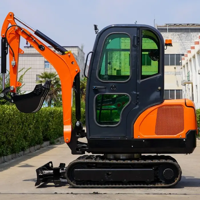 2.5-тонен мини багер Laidong – висока мощност, прецизност и разширен работен диапазон, кабина, чупеща стрела - 2558