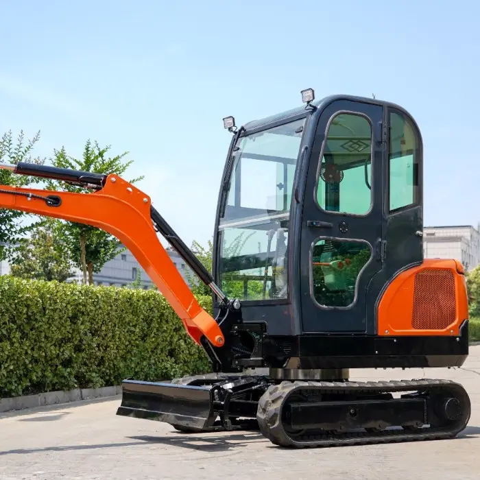 2.5-тонен мини багер Laidong – висока мощност, прецизност и разширен работен диапазон, кабина, чупеща стрела - 2559