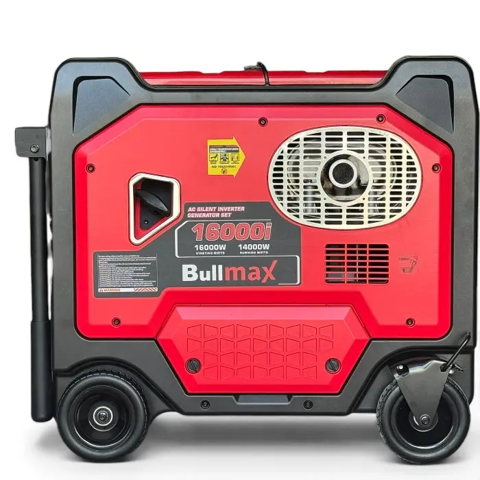 Бензинов инверторен генератор за ток Bullmax 16000i, Преносим, 16KW, Чиста Синусоида, 4-тактов, три вида запалване, монофазен и трифазен ток - 2813