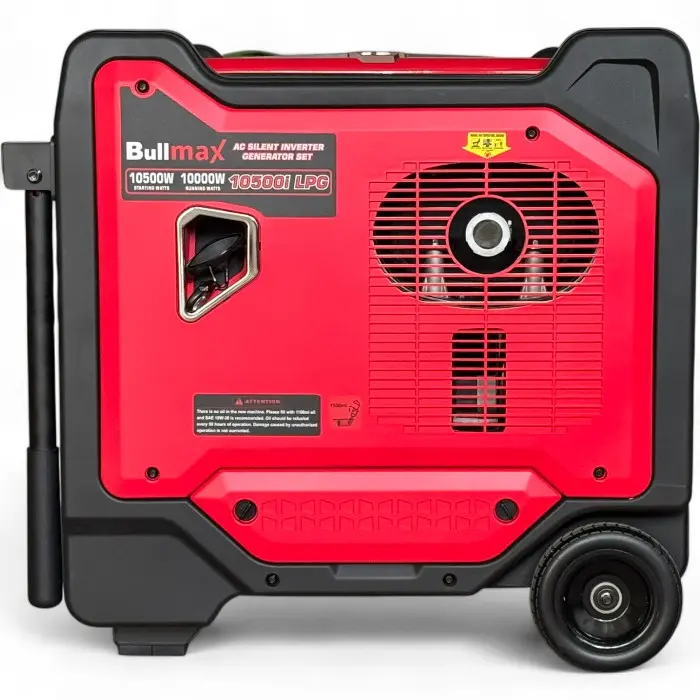 Комбиниран обезшумен инверторен генератор за ток Bullmax 10500i LPG, 10KW, Бензин, Газ, Дистанционно, 230/400V, 485cc, Преносим - 2100
