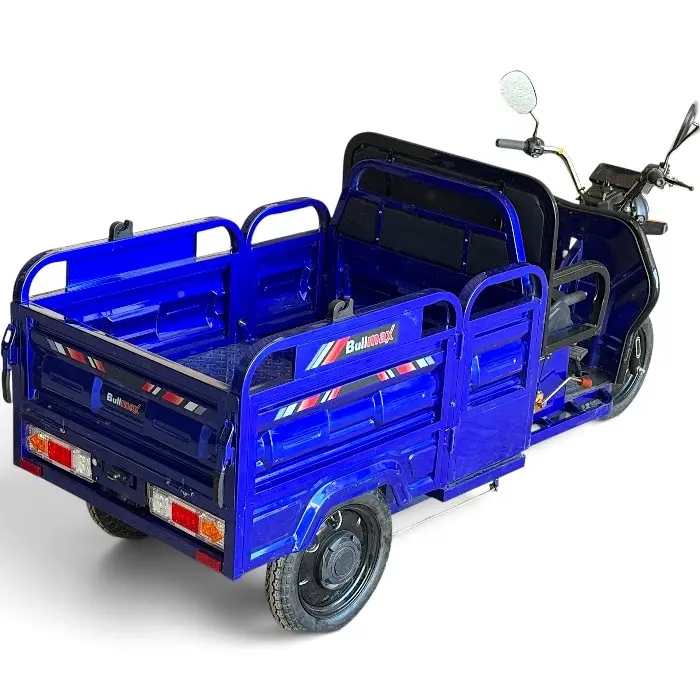 Триместна товарна електрическа карго триколка, 3500W, до 80км пробег, 600кг, Подсилена, за работа, земеделие и транспорт - 2925
