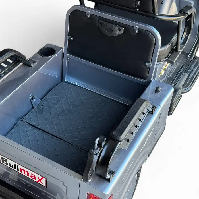 Двуместна електрическа триколка Bullmax A10 Premium, 2800W, 5 батерии, 350кг товароносимост, СЕ сертификат, синя - 2421