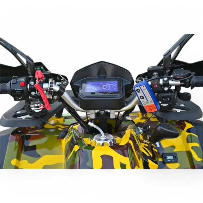 Бензиново ATV Bullmax 250cc, Лебедка, Теглич, Ловджийски сак, Full Led, Червен Камуфлаж - 1758