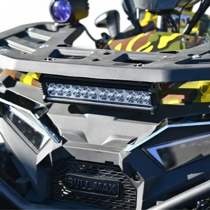 Бензиново ATV Bullmax 250cc, Лебедка, Теглич, Ловджийски сак, Full Led, Червен Камуфлаж - 1759