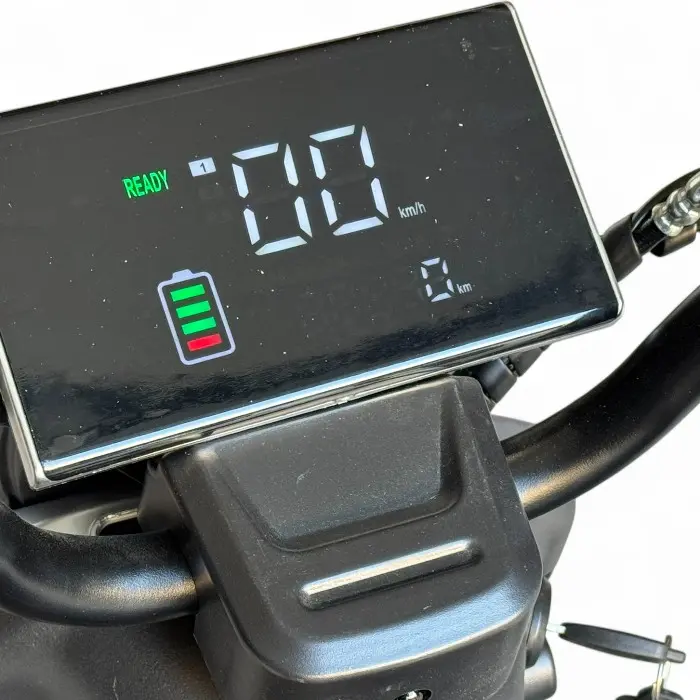 Двуместна електрическа триколка Bullmax A10 Premium, 2800W, 5 батерии, 350кг товароносимост, СЕ сертификат, синя - 2423