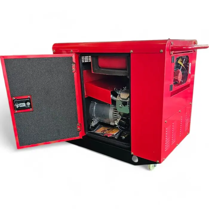 Обезшумен Трифазен Бензинов Генератор за Ток Bullmаx 12.5KW, Трифазен, Водоустойчив, 15kVA, 20HP, Стартер, GK740, AVR - 1495