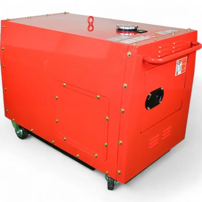 Обезшумен Бензинов Генератор за Ток Bullmax 7.5KW Трифазен, AVR, Водоустойчив, 16HP, Дигитален Дисплей - 1479