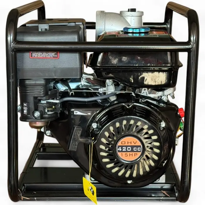 Бензинова водна помпа за отводняване и поливане Bullmax 4 цола, чугунена, 15HP, 1 600 л/мин - 1947