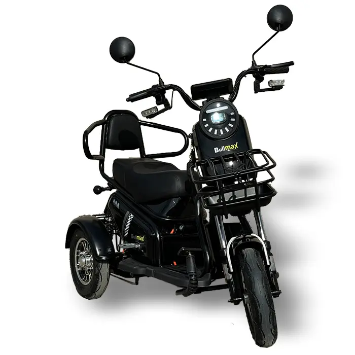 Двуместна електрическа триколка Pudding PRO, 1800W, Диференциал, За двама, Неоново Жълто - 751