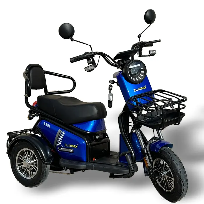 Двуместна електрическа триколка Pudding PRO, 1800W, Диференциал, За двама, Неоново Жълто - 753