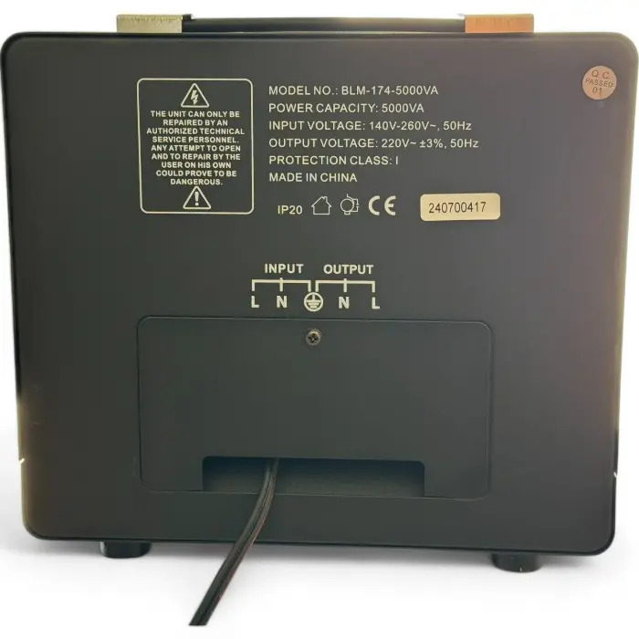 Стабилизатор за ток и напрежение Bullmax тип Servo Motor AVR, 5000VA / 3000W - 1524